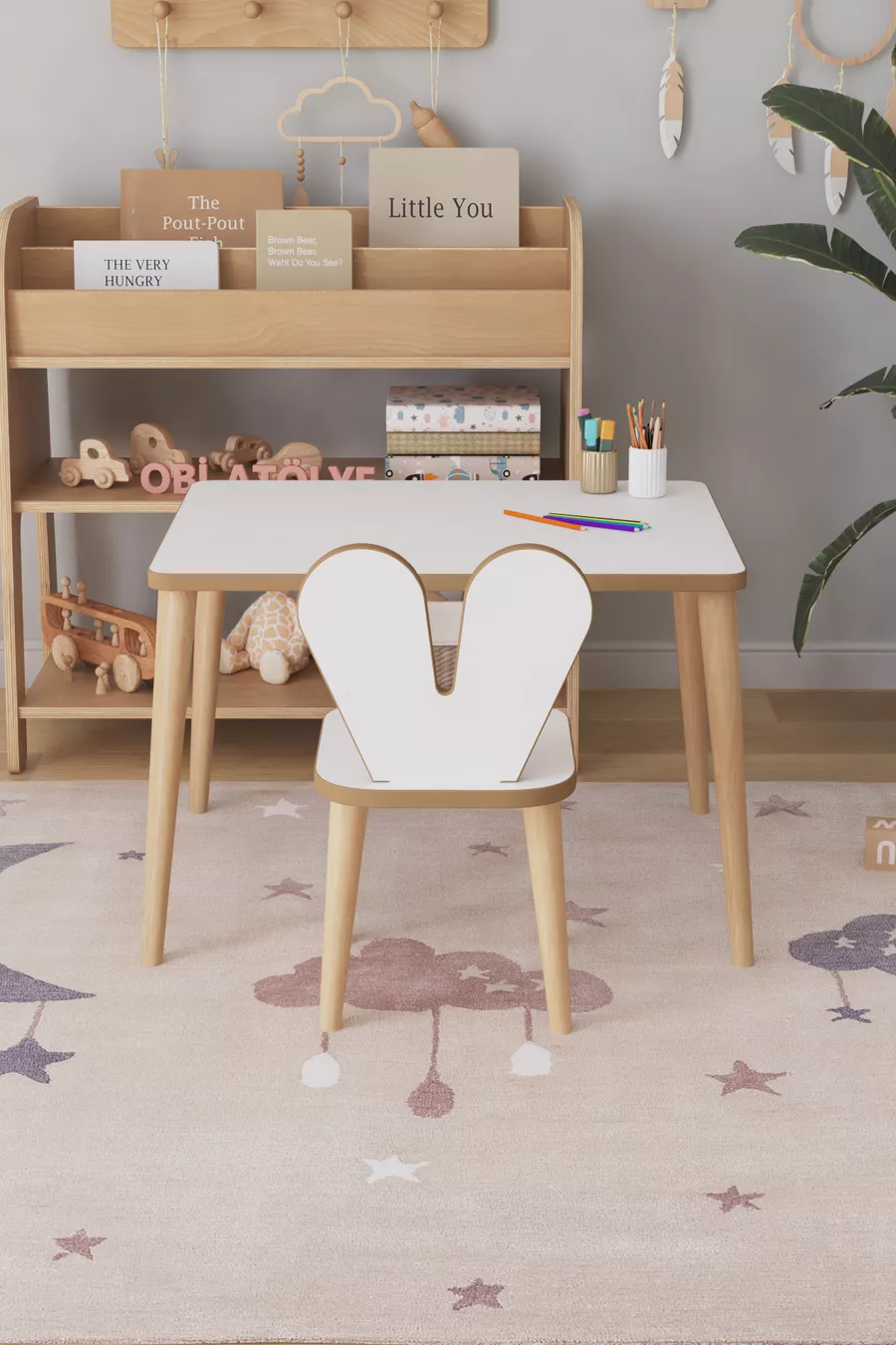 Kinder Speel Activiteitstafel Cm Kinder Bureau Tafel Stoel Set