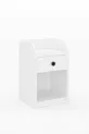 Camera da letto Urartu comodino bianco con un cassetto