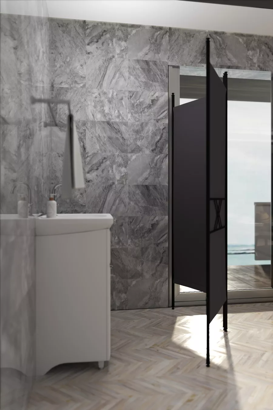 PARAVENTO RETODESIGN A 2 ANTE