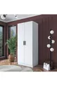 Armoire Rani  à 2 portes et 2 étagères, blanche