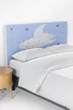 Housse de tête de lit pour chambre d'enfant avec motif sommeil Zzz bleu