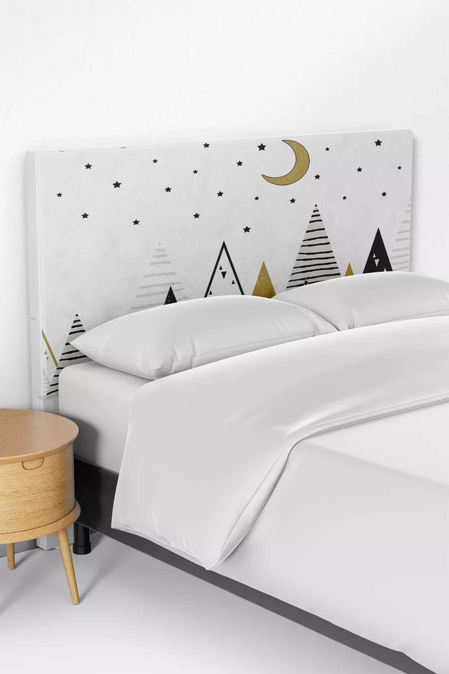 Decoratieve Bergpatroon Hemel Kinderbed Bodem Hoofdeinde Hoes
