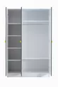 Lits superposés, Lit superposé Metris avec bureau et armoire à 3 portes