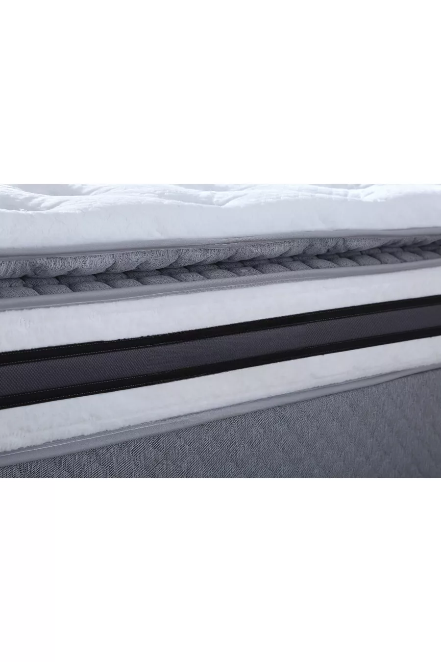 Matelas Ultra Orthopédique Şehrazat avec Ressorts Ensachés et Tissu en Plume de Lapin