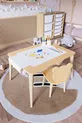 Table d'activité de jeu en bois avec chaise ourson en bois résistante à l'eau