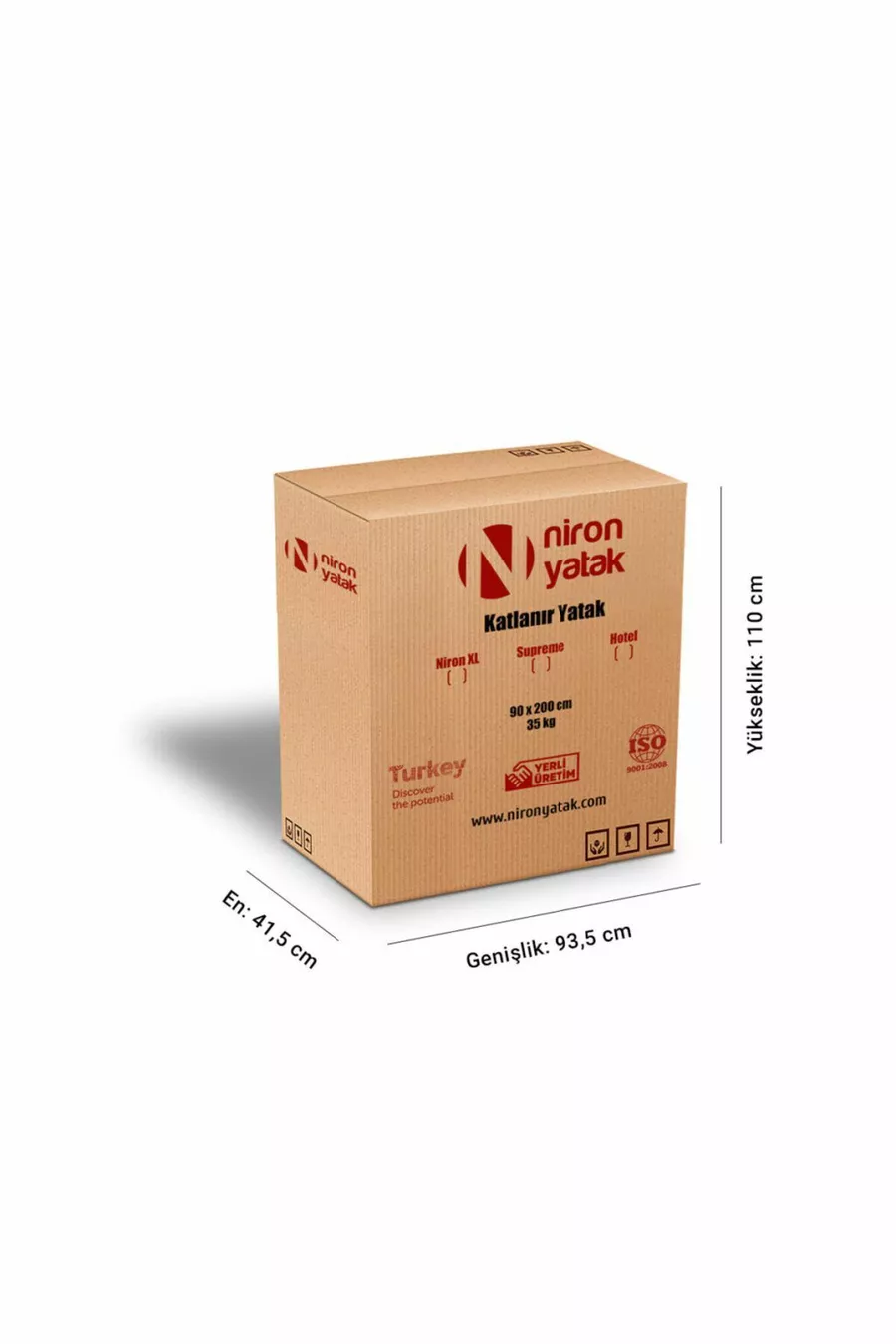 Niron Premium сгъваемо легло cm с пакетирани пружини, луксозно легло и стойка с покритие от нехлъзгаща се тъкан