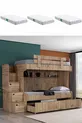 Ranza Viva Bunk Bed with 3 Comfort Mattresses
