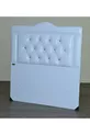 Titre Likk Modèle Matelassé Blanc en Cuir Synthétique, Fait Main