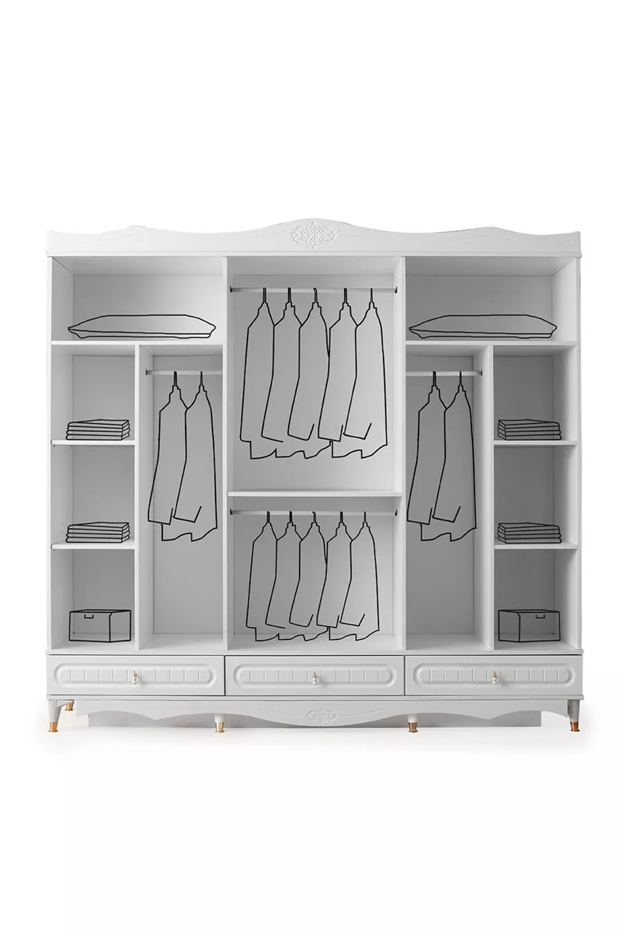 ENSEMBLE DE CHAMBRE À COUCHER FIRAT MDF