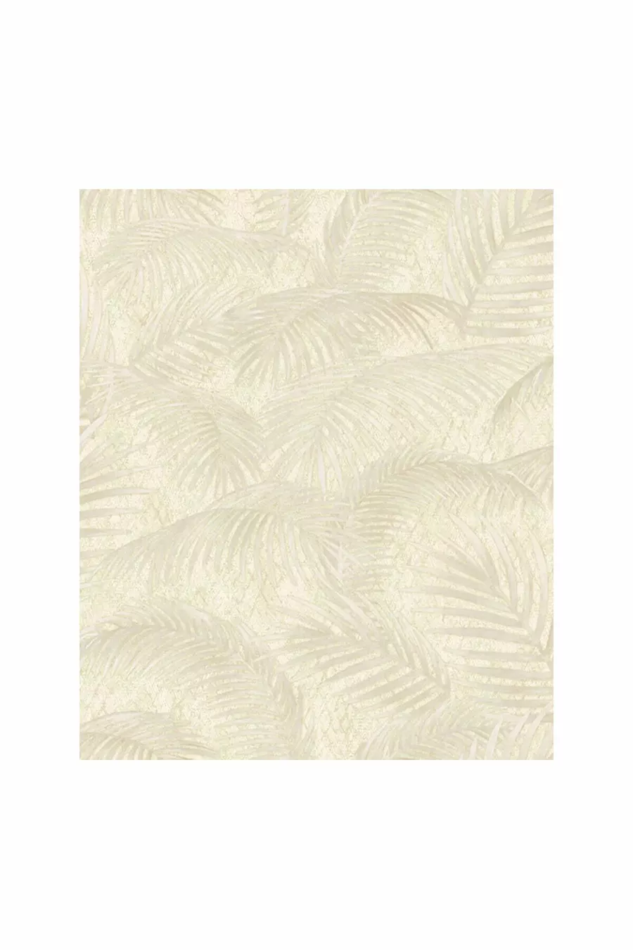 Papier peint beige palmier embossé -3