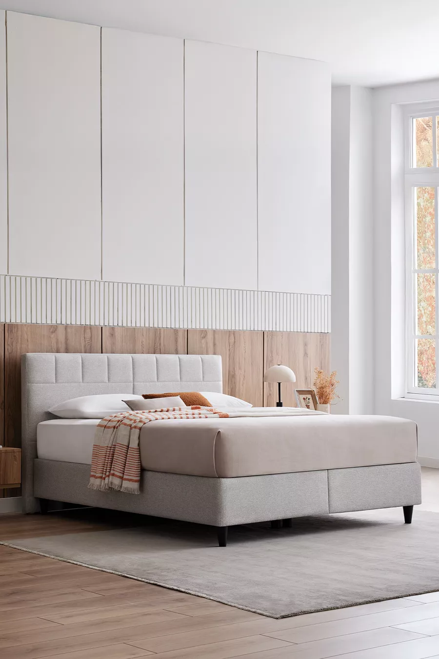 Lento & Supreme Sleep Bettgestell mit Kopfteil, 2-teiliges Set