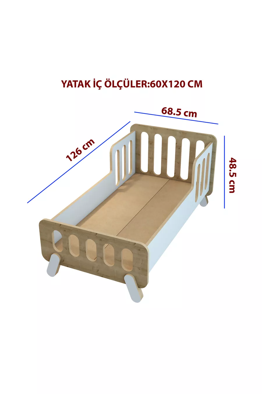 Деревянная кроватка для кукол/детская кроватка Somfy Montessori /разборная / см x см