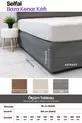 Housse de côté de lit - Tissu matelassé en poil de poulain