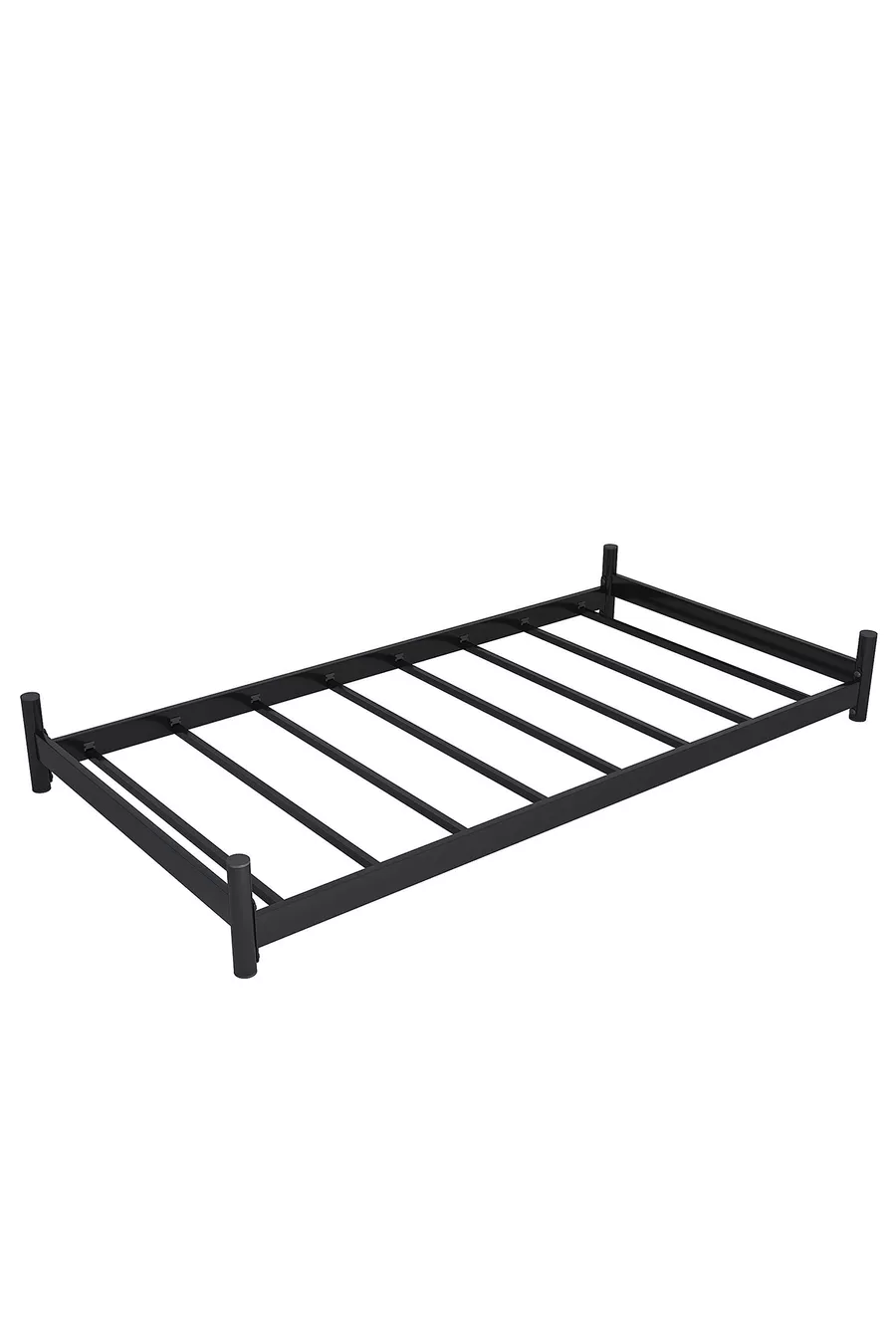 Arya Kinderbett Kompatibel mit Matratze Schwarz | Kinder-Etagenbett Produkt - Bodenbett