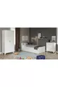 Country Slaapkamer Set - Kinderbed met Opberglades, Kledingkast met 2 Deuren, Ladekast met 3 Lades, Helemaal MDF