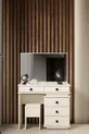 Ensemble de chambre à coucher moderne Vizyon avec banc bohème et 6 portes