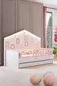 Yavrulu Montessori Karyola, City Yavrulu Montessori Yatak Panolu Korkuluklu - Pembe