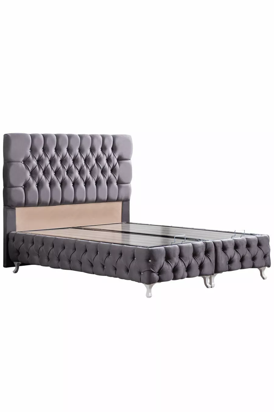 Ensemble de têtes de lit Roma, gris anthracite