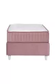 Ensemble de lit Royal Lux avec sommier coffre et tête de lit, matelas à ressorts, rose