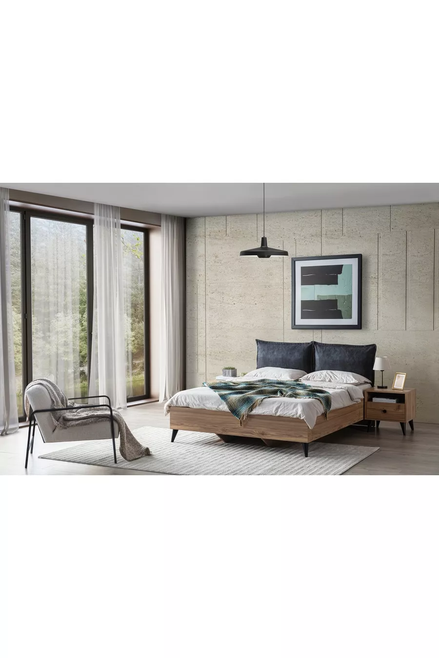 ENSEMBLE DE CHAMBRE À COUCHER ETİ, AVEC PORTES COULISSANTES