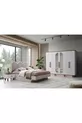ENSEMBLE DE CHAMBRE À COUCHER ŞEHZADE EN MDF AVEC LIT