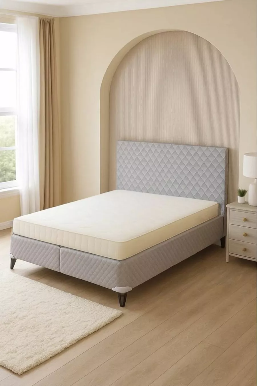 Set Doppio con Rete e Testiera Sleepy Sandıklı