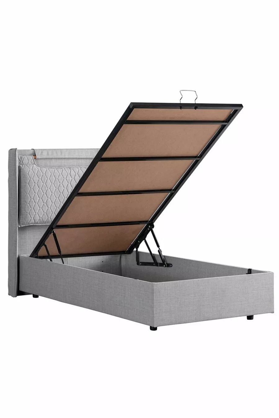 Ensemble Double Zagreb, Ensemble Tête de Lit pour Lit Simple, Gris Clair