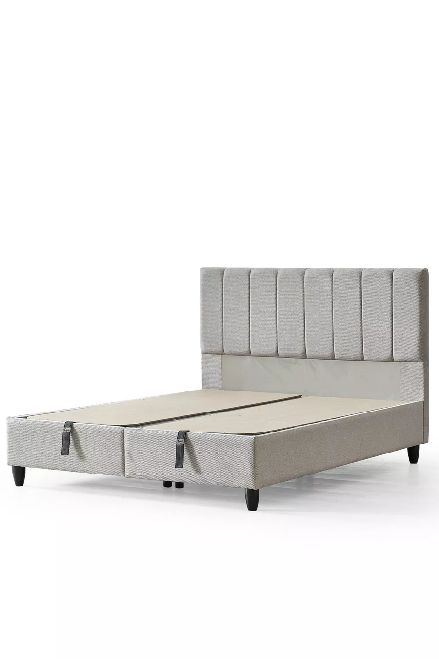 Ensemble 3 pièces Lit double Magnolia entièrement orthopédique antibactérien + Sommier avec coffre + Tête de lit