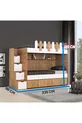 LETTI A CASTELLO CON LETTINO PER BAMBINI EVİMŞAH NOCE / BIANCO * SET DA 3