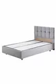 Set Berlin Double, Ensemble Tête de Lit et Cadre Simple - Gris Clair