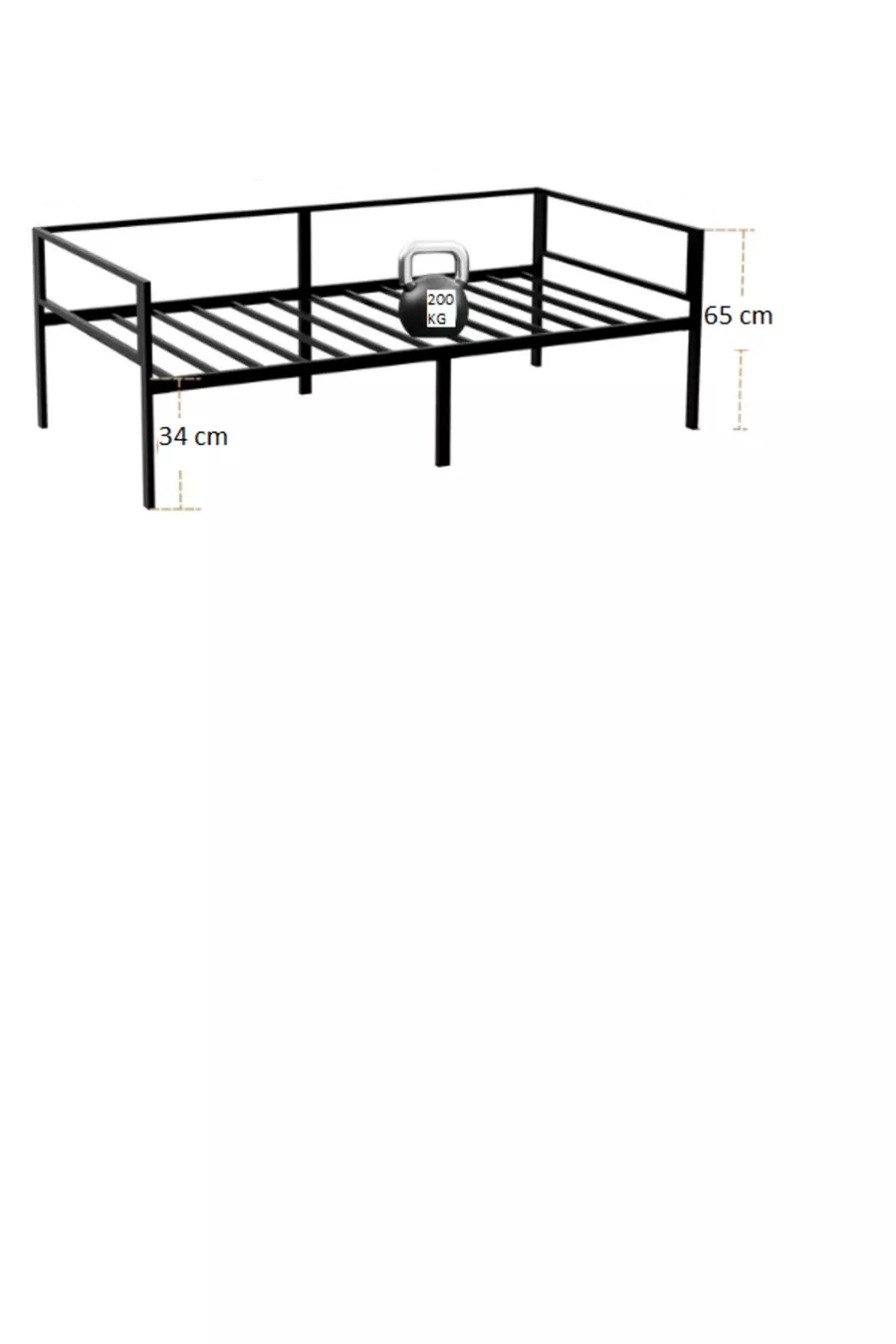 Black Camellia Cedar Bed Frame