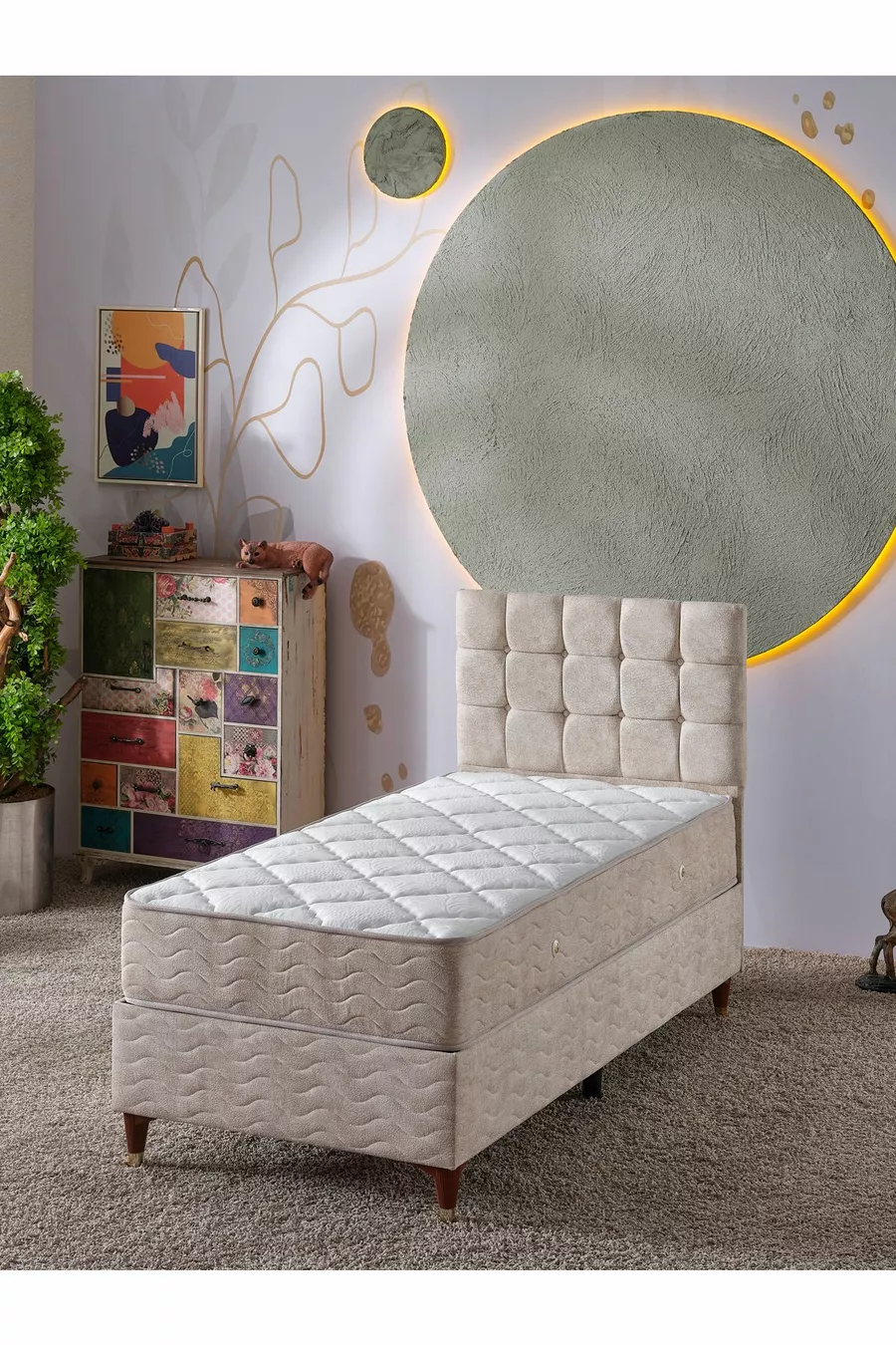 Set Singolo 3 Pezzi Bengü Letto+Rete+Testata