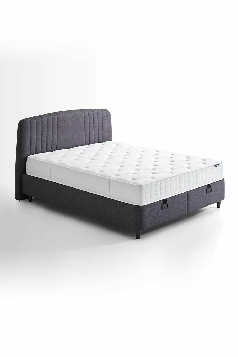 Silver Therapy Yatak, Canto Baza, Silver Başlık Çift Kişilik 3'lü Set - Antrasit