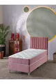 Ezgi Einzelbett 3-teiliges Set: Bett + Untergestell + Kopfteil