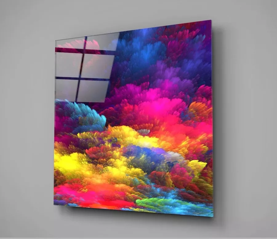 Peinture sur verre éclat de couleur