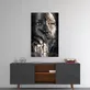 Peinture sur verre de femme