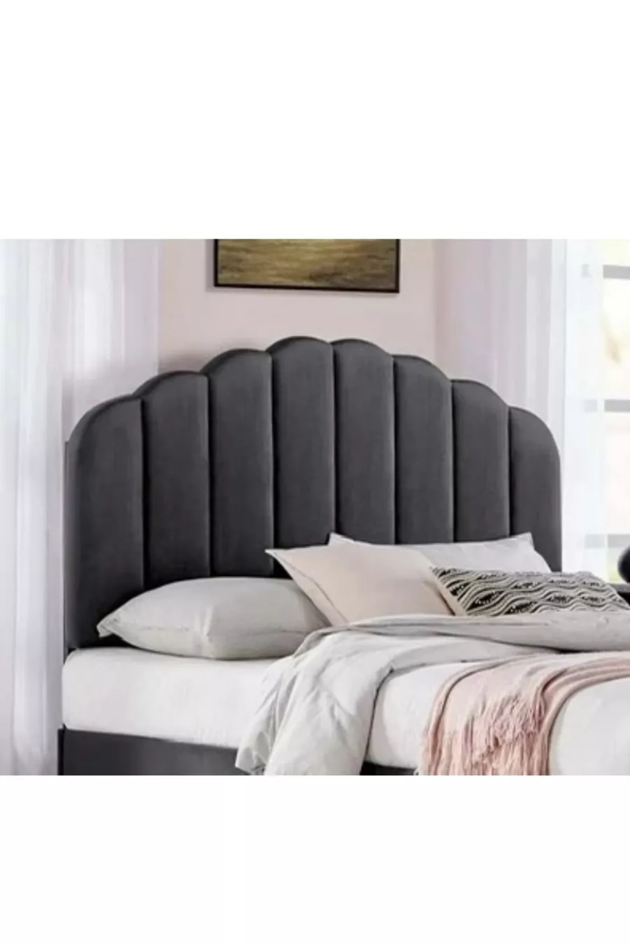 Tête de lit pour lit double avec sommier