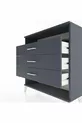 Commode Arges à une étagère et 3 tiroirs Anthracite-Anthracite