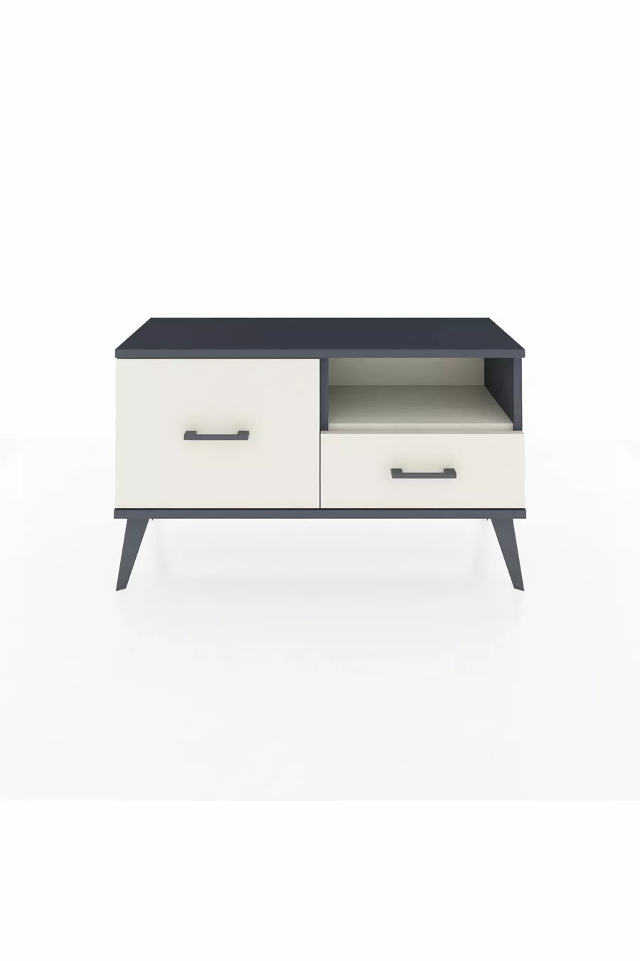 Arges Dresser Single Shelf 2 Drawers Anthracite-Agate