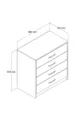 Commode Grande à 4 tiroirs avec panier