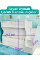 Letto a castello bianco intagliato per bambini