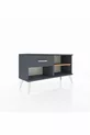 Commode Arges à une étagère et un tiroir Anthracite-Pin/Anthracite