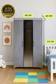 Armadio Ege con 3 Ante e Cassetti | Qualità MDF | Design Moderno | Elegante e Funzionale