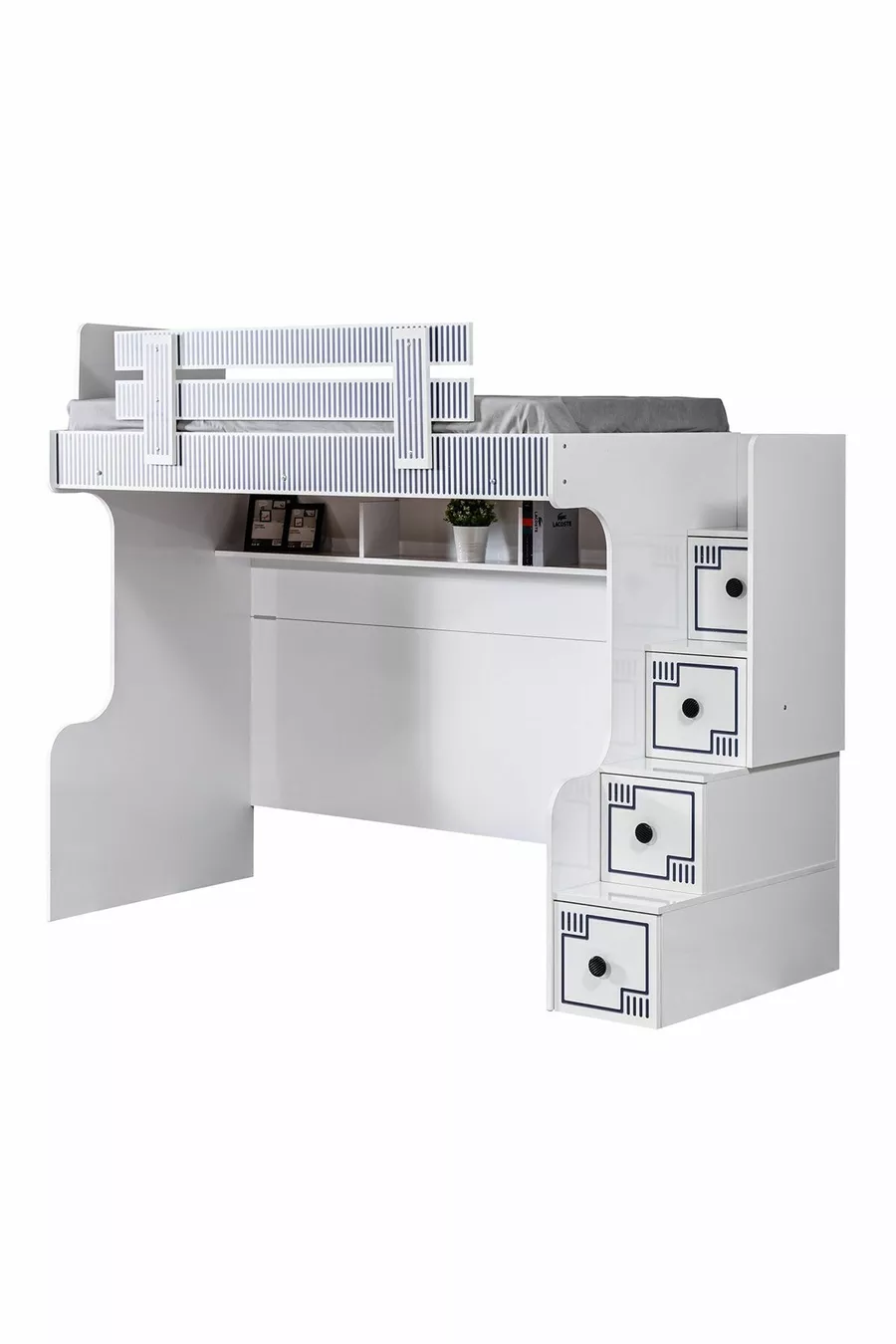 Bunk bed, Loft bed, Wardrobe, Desk