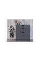 COMMODE EFES, 4 TIROIRS, ANTHRACITE