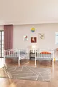 Belinay Young Children's Room Metal Bunk Bed and Bed with Mattress Size