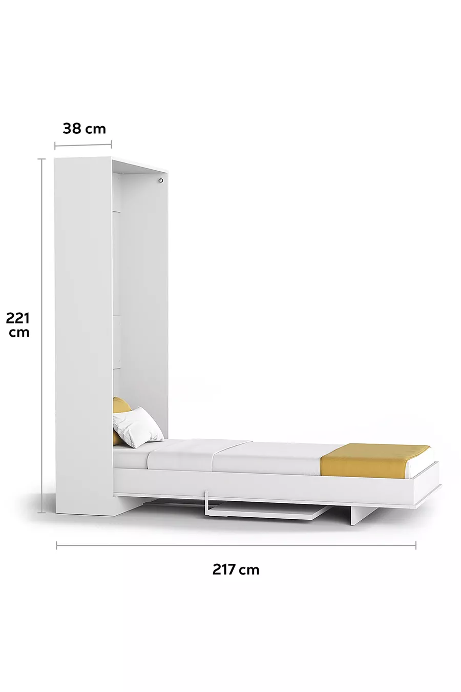 Le lit mural du conte s'ouvre verticalement