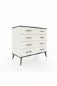 Commode Hyperion 8 tiroirs Pierre de lune-Anthracite/Pierre de lune