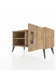 Commode Hyperion à 2 étagères avec porte unique Pin-Pin