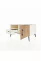 Kronos Dresser 2-Shelf Single Drawer Single Door Moonstone-Pine/Moonstone